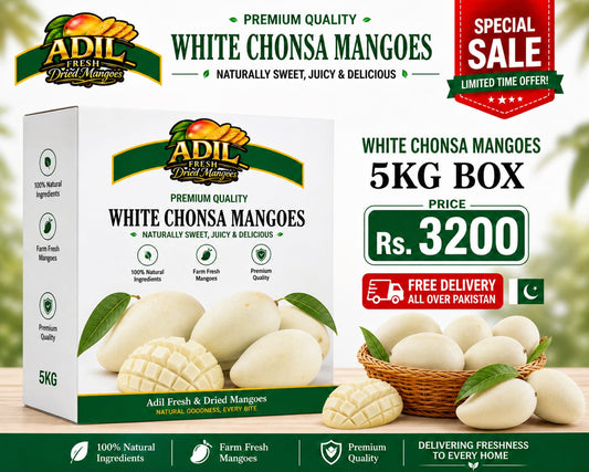 Premium Pakistani Chaunsa Mangoes | Fresh 5KG Box – Worldwide Delivery